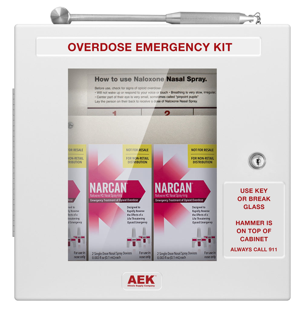Naloxone Overdose Emergency Cabinet (Non-Locking, With Alarm) EN9418