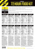 Food Supply 4 Person 72 Hour - SKU# 12191