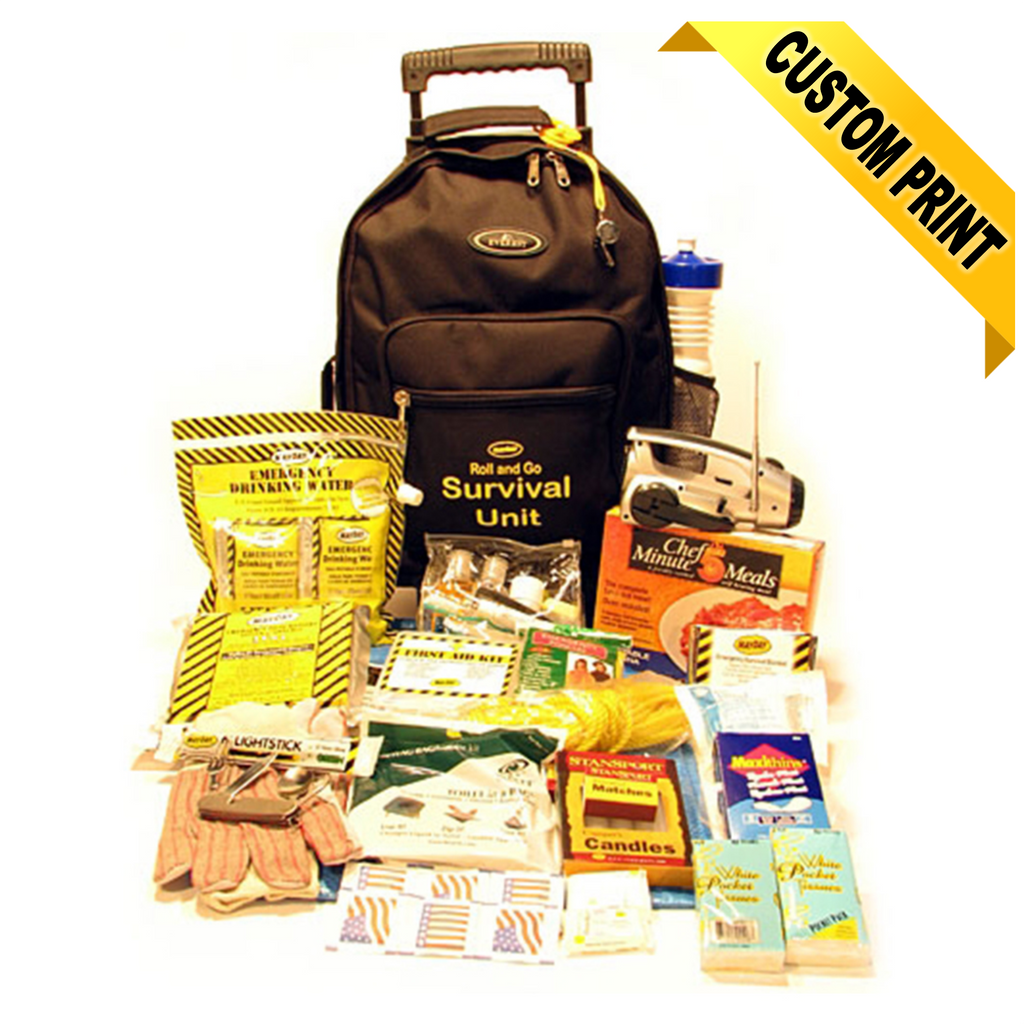 Roll and Go Survival Kit On Wheels - One Person - SKU# 13074