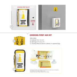 Complete Choking First Aid Cabinet (with LifeVac & Signage Included) EN10013