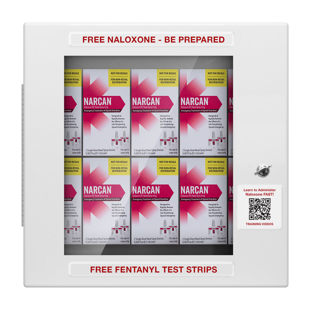 Combo Naloxone/Test Strips - Holds up to 10 Full Boxes of Narcan (New OTC Box) EN10027