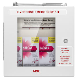 Naloxone Overdose Emergency Cabinet (Non-Locking, With Alarm) EN9418