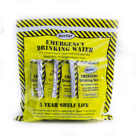 Mayday 6 Pack of Pouch Water - 25.35 Ounces of Water W/ Drinking Container - SKU# 73013